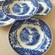Deep plates Royal Sphinx Maastricht P. Regout "Cambridge Old England" blue & white