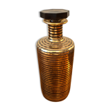 70's smoked glass carafe