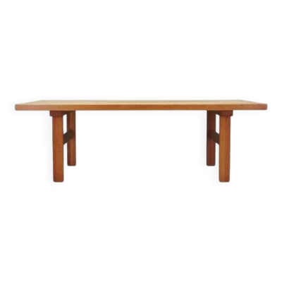 Table basse en frêne, design danois, années 1980, production : Danemark