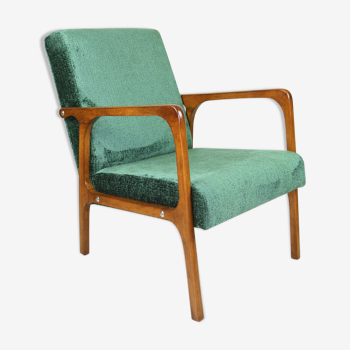 Vintage loft green armchair, 1970s