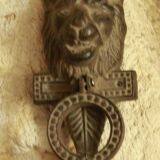Lion door knocker