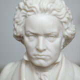 Small bust in alabaster beethoven