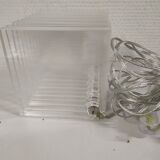 Rare vintage retro ikea plexiglas table lamp tybble table decoration