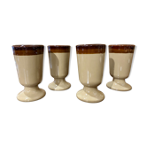 Enamelled stoneware mugs