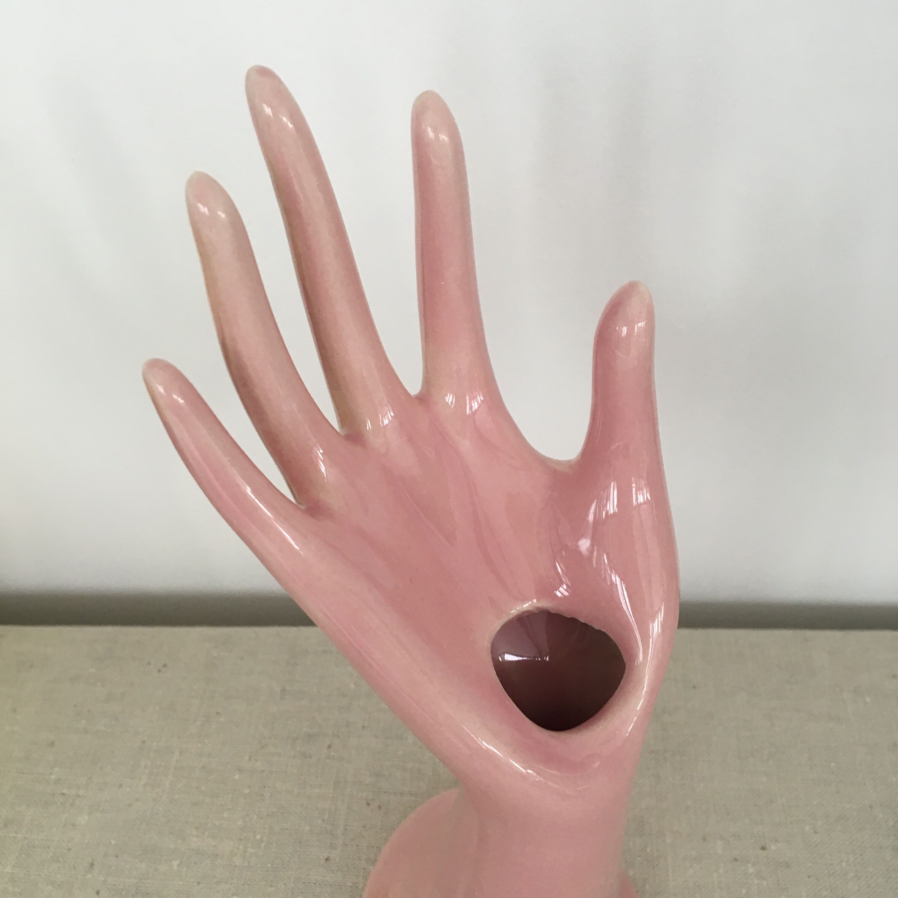 Main baguier soliflore rose pastel