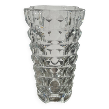 Vase en verre épais transparent classique