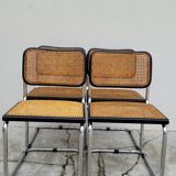 Set of 4 Marcel Breuer cesca black b32 chairs