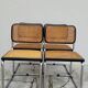 Set of 4 Marcel Breuer cesca black b32 chairs
