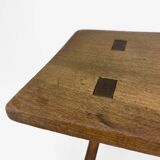 1940s slotted bench stool