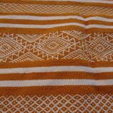 Kilim jaune fait à la main en laine 190x105cm