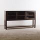 Vintage wooden showcase sideboard