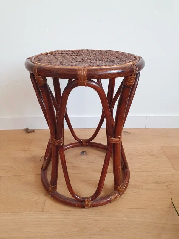 Vintage rattan stool