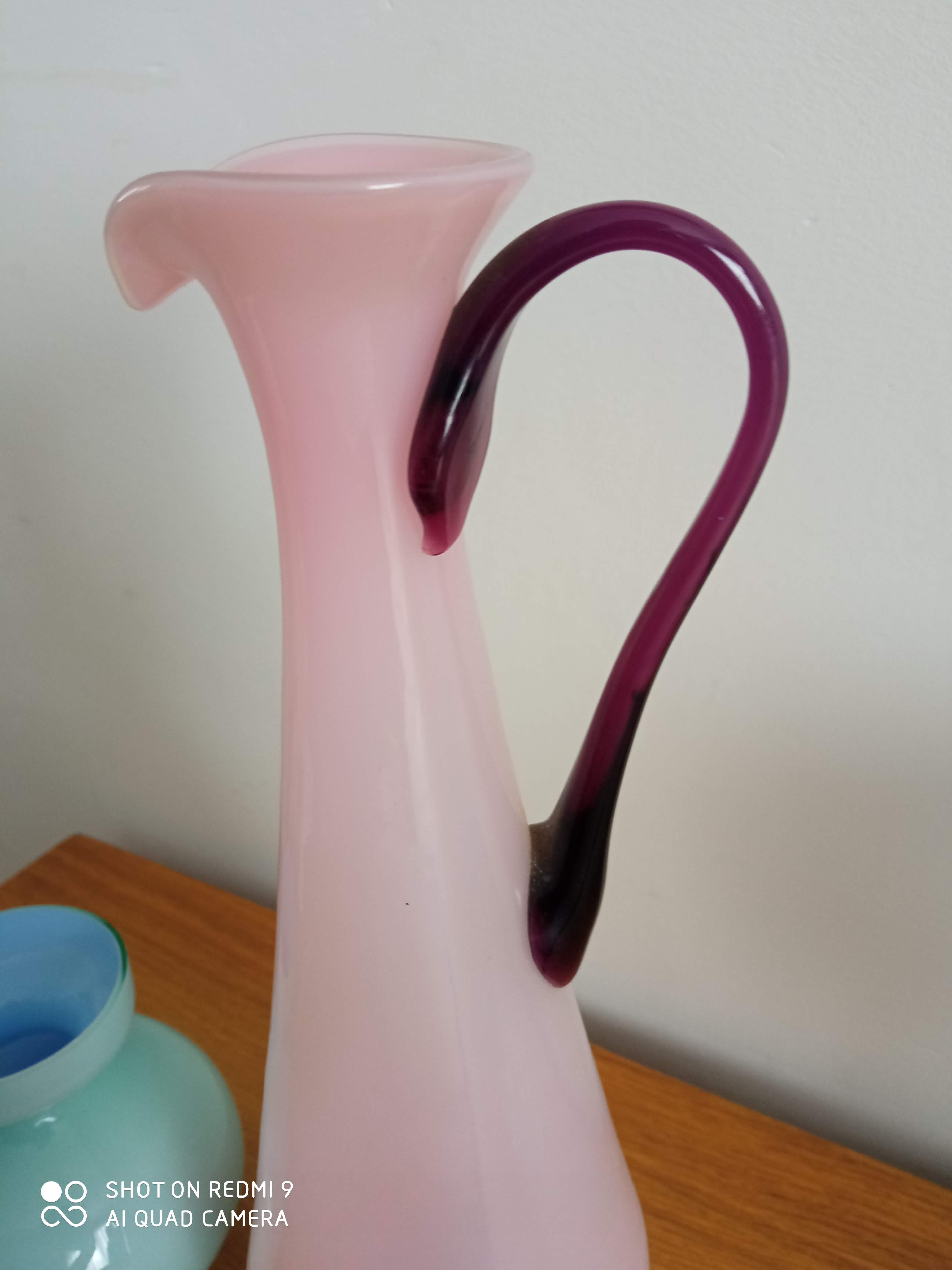 Duo of opaline vases