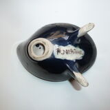 Former cup tripod signed A.Dressinval bright colors France