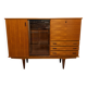 Buffet vitrine et secrétaire scandinave en teck années 50/60