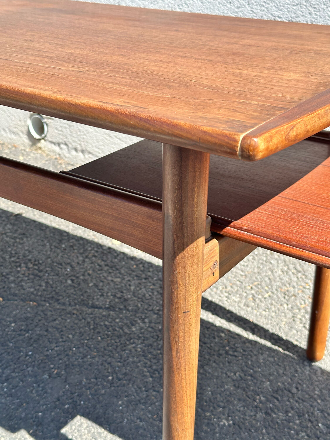 Bramin denmark coffee table, scandinavian teak design from the 60s