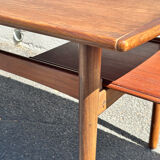 Bramin denmark coffee table, scandinavian teak design from the 60s
