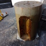 Superb early 19th century church tabernacle in gilded stuccoed wood