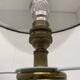 Pied de lampe de table vintage en laiton en faux bambou , 1970's
