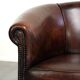 Vintage sheepskin club armchair with beautiful colours and a subtle size