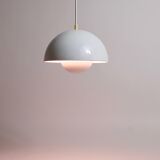 White Verner Panton flower pendant, Louis Poulsen, Denmark, 1969