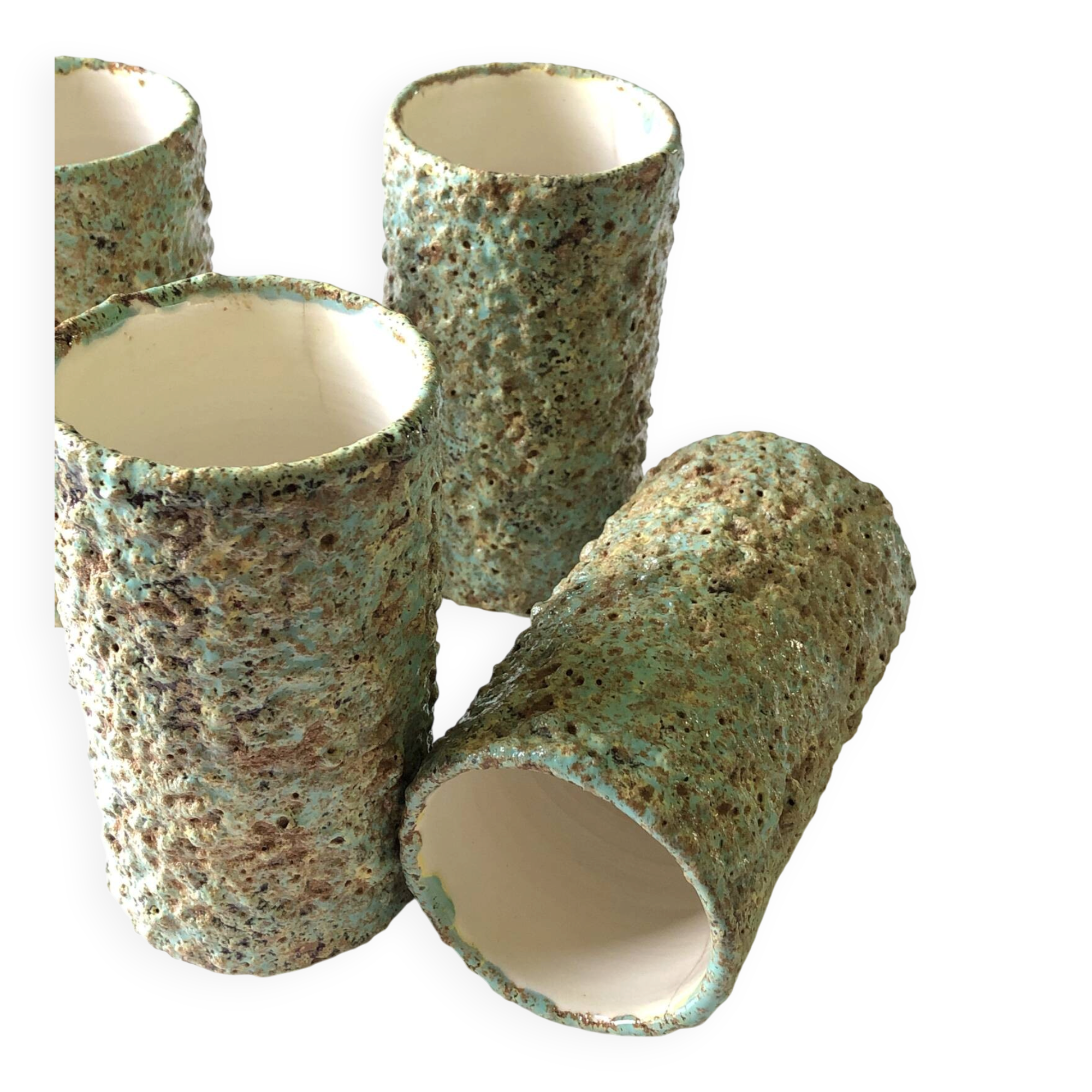 Vintage mug glacier blue texture