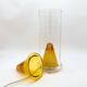 Vintage Oluce Nerolia Table Lamp in Clear and Orange Glass, Italian Design