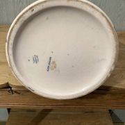 Antique water pitcher, English earthenware, Floral Furnivals England