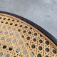 Mid-Century Thonet Style Dining Chair / Black Bentwood & Cane Seat Vintage