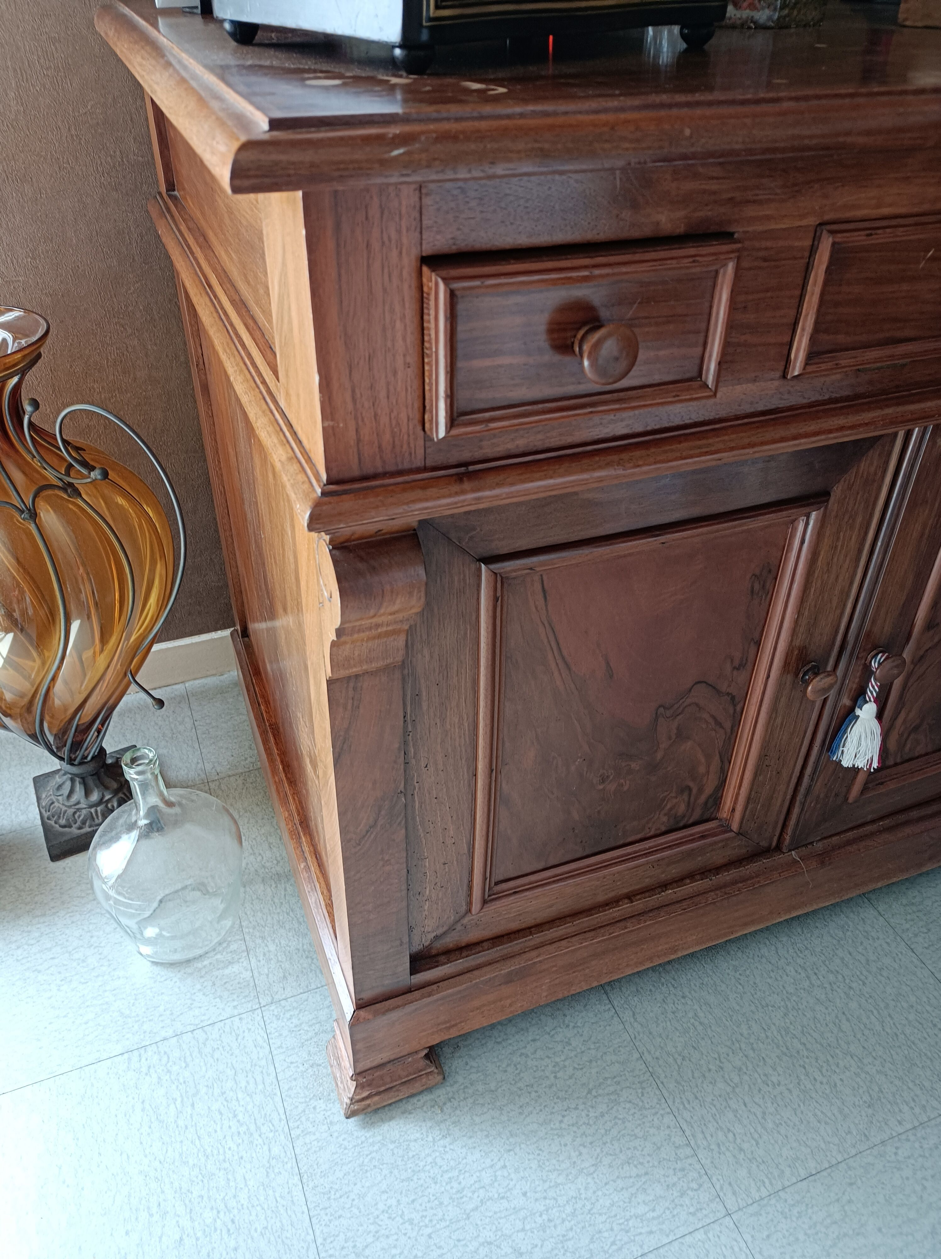 Walnut bathroom furniture