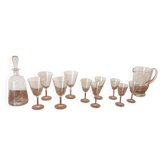 Crystal glass service.