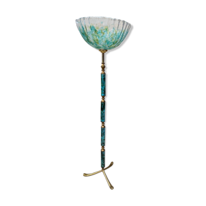 lampadaire en céramique et verre Murano 1960