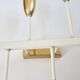 Pair of Midcentury Wall or Ceiling Lamps, Flush Mounts, Stilnovo Style, 1960s