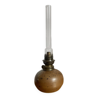 Stoneware oil lamp