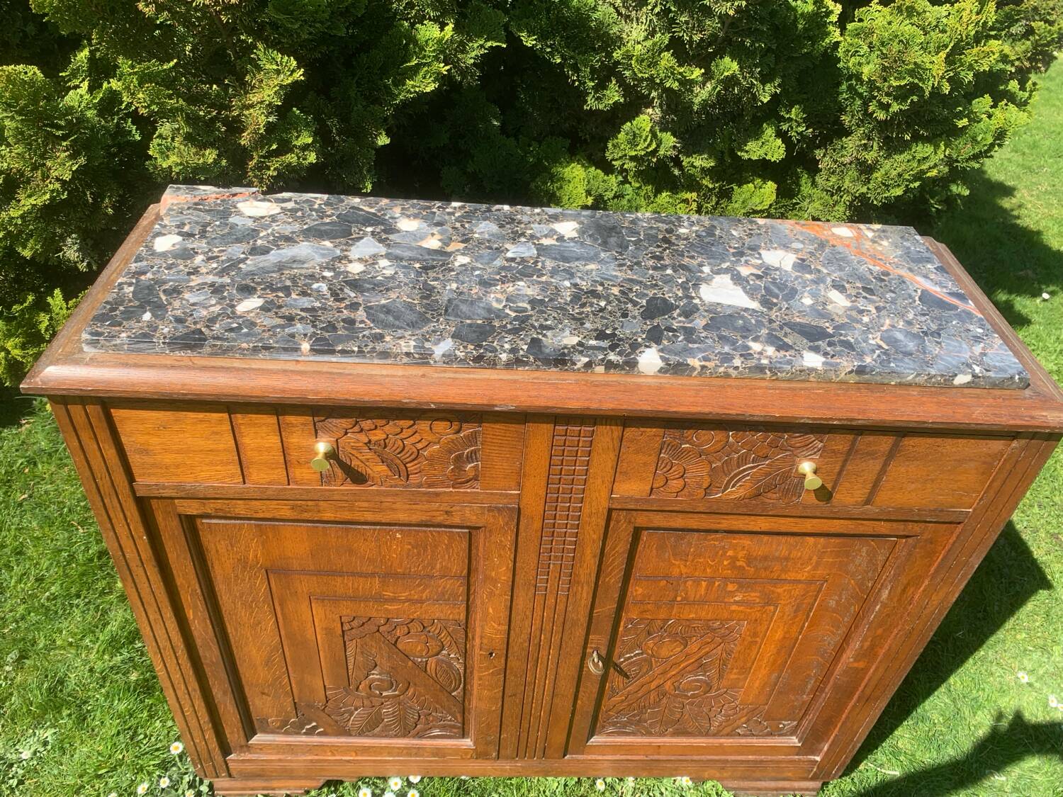 Art Deco oak sideboard