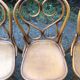 4 Thonet style bentwood chairs in beech.