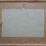 Watercolor painting marine seaside beach signed ar bonniec + frame