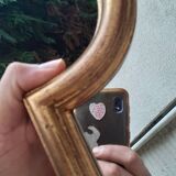 Gold frame mirror