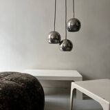 Prisunic coffee table in off-white fiberglass, 1970s design