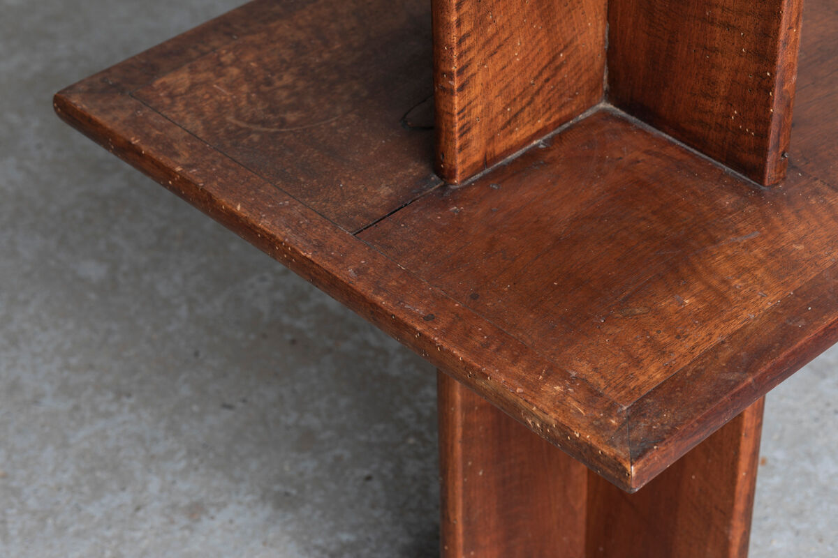 Pied de stalle, display side table in art deco style, France, 1940s