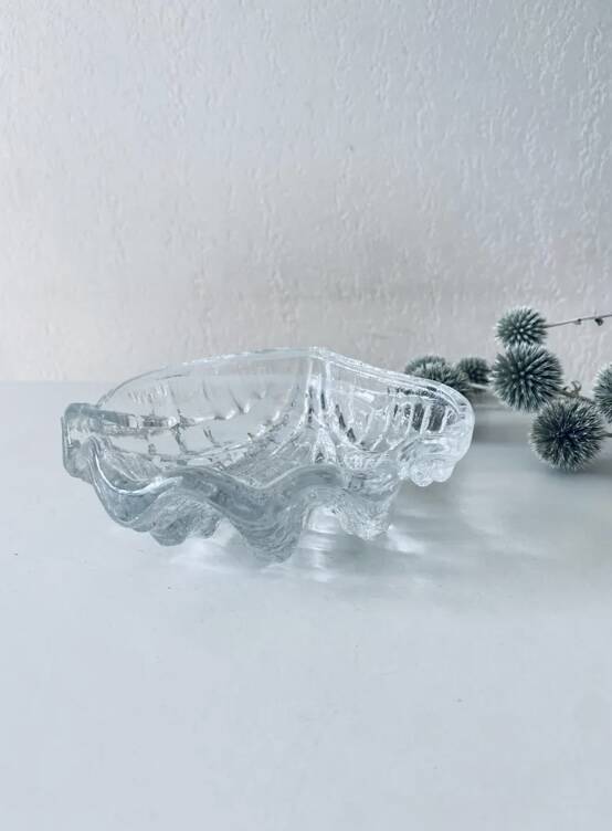 Glass holy water stoup