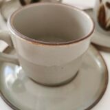 Set of 6 large sandstone cups from the vintage Arnon