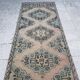 Vintage Turkish hallway rug 95x354 cm