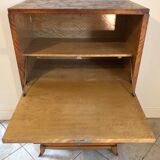 Storage unit art deco style in burled satinwood