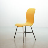 Elegant Italian Midcentury Yellow Side Chair