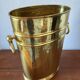 Vintage hammered brass umbrella stand – 1970s-80s