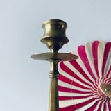 Antique bronze candle holder
