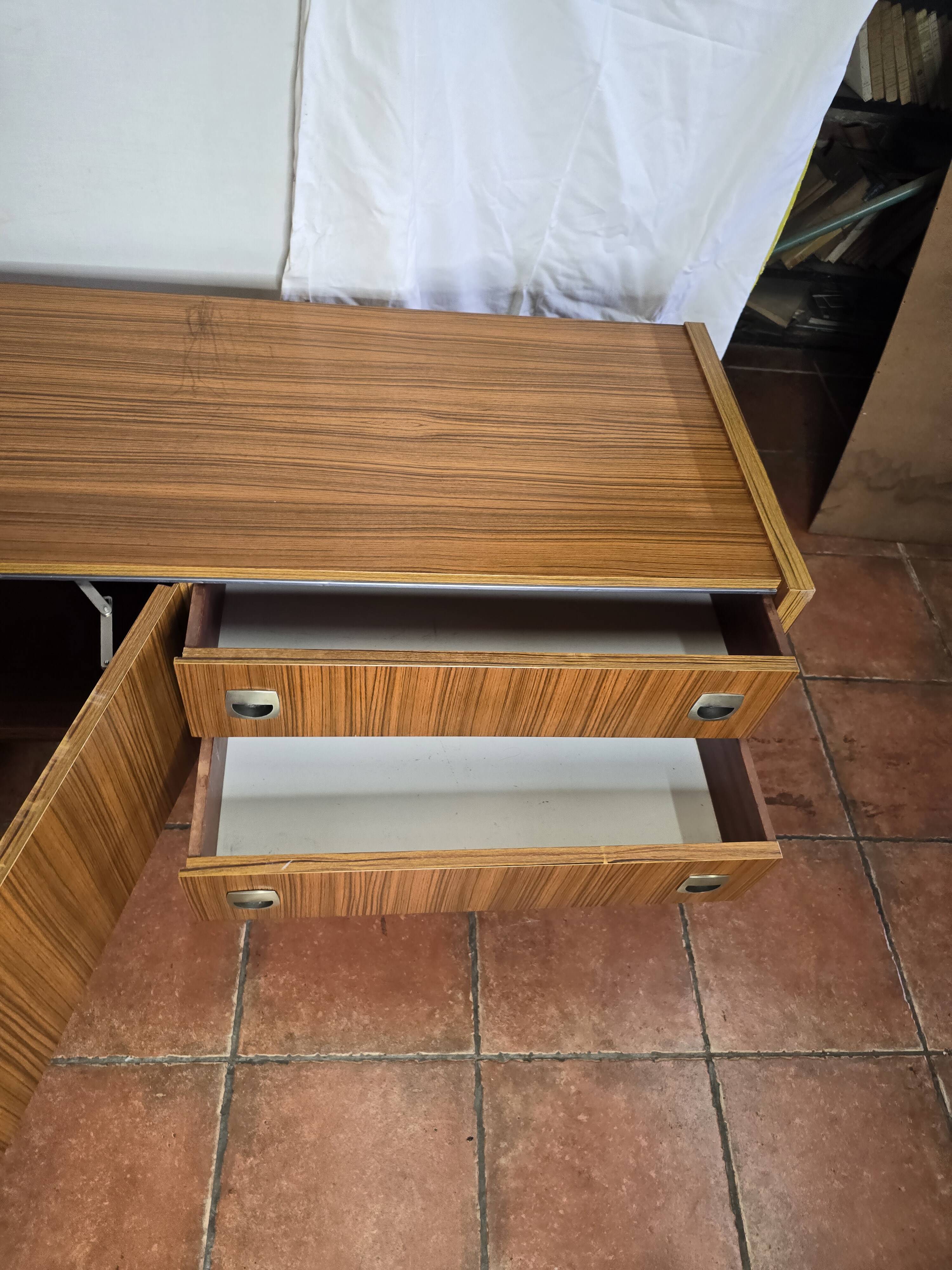Scandinavian low sideboard from the 60s in teak