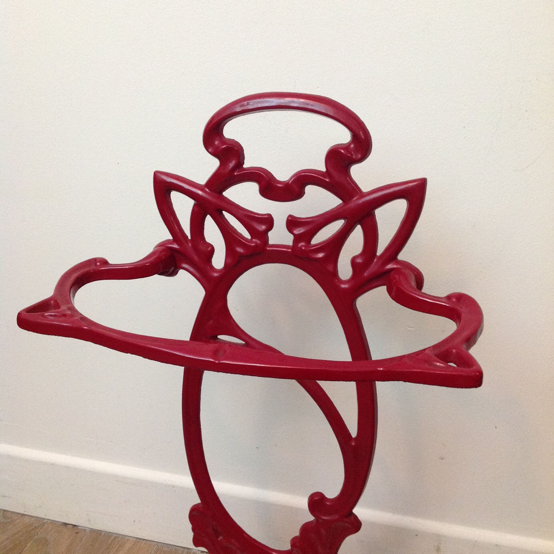 Castirone umbrella holder in enamelled cast iron