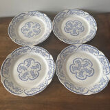 4 old flat plates